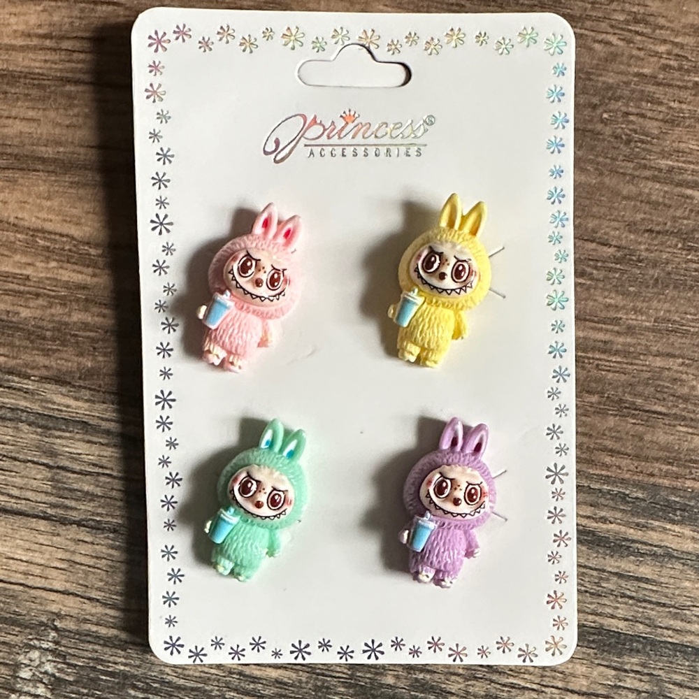 Colorful Labubu Croc Charms